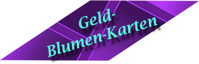 Geld-Blumen-Karten