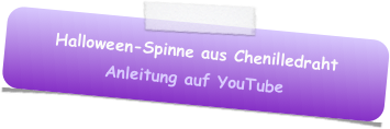 Halloween-Spinne aus Chenilledraht
Anleitung auf YouTube