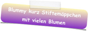 Blummy kurz Stiftemäppchen mit vielen Blumen